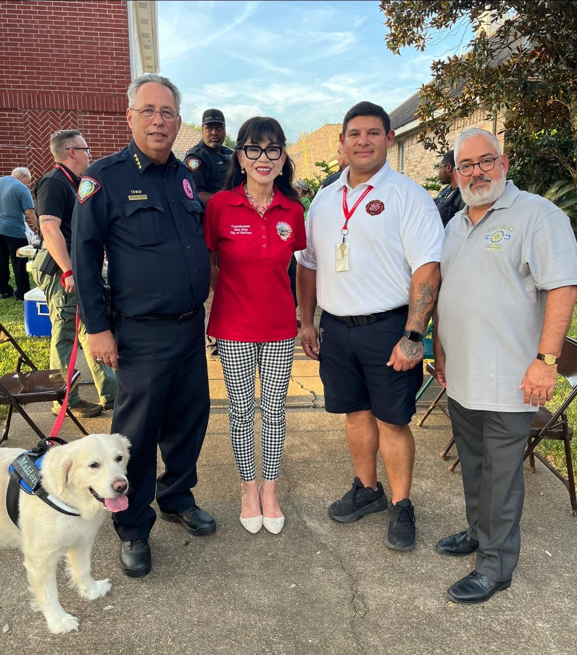 Stephen Longoria at a community event