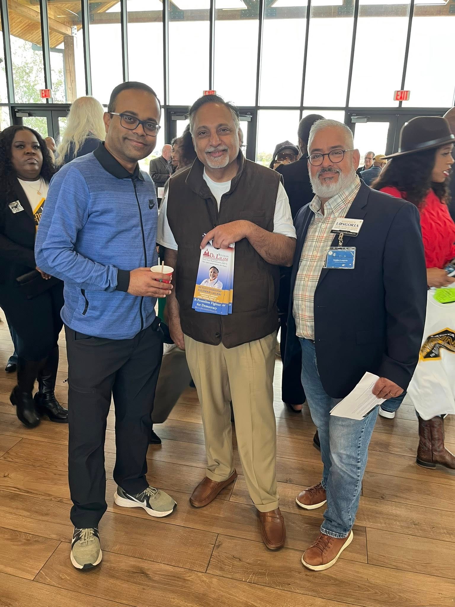 Stephen Longoria on the campaign trail